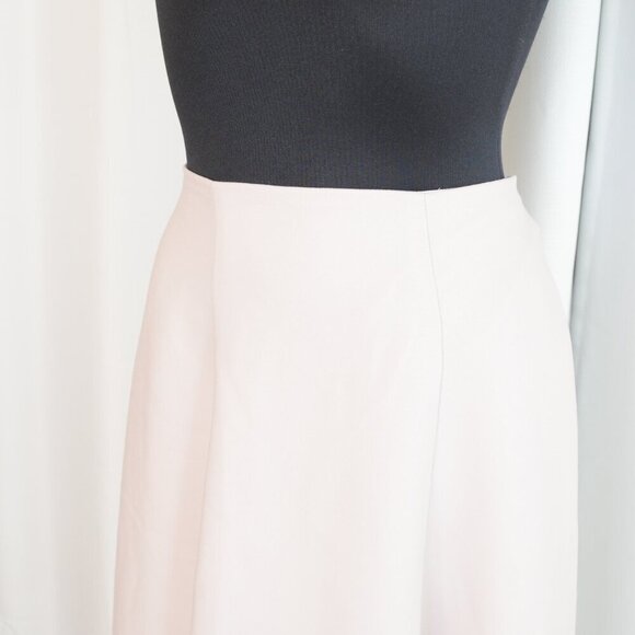 Y2K Bias Cut Satin Cream Slip Skirt Sz 6 - Picture 6 of 9